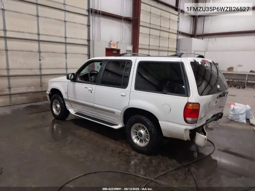 1998 Ford Explorer VIN: 1FMZU35P6WZB26527 Lot: 42235991