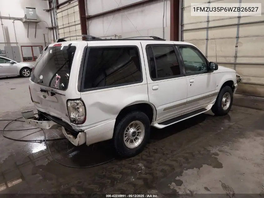1998 Ford Explorer VIN: 1FMZU35P6WZB26527 Lot: 42235991