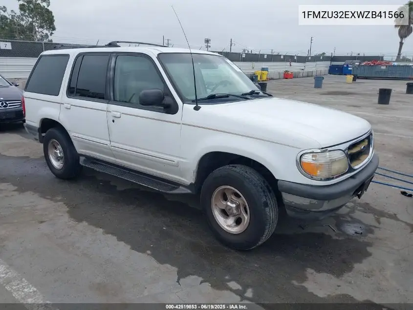 1998 Ford Explorer VIN: 1FMZU32EXWZB41566 Lot: 42519853