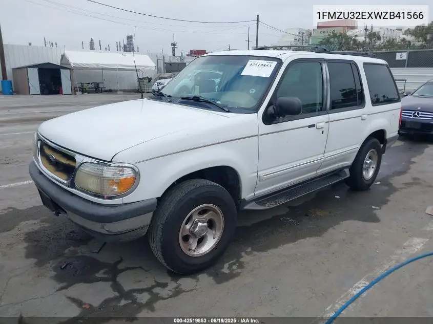 1998 Ford Explorer VIN: 1FMZU32EXWZB41566 Lot: 42519853