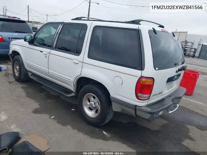 1998 Ford Explorer VIN: 1FMZU32EXWZB41566 Lot: 42519853