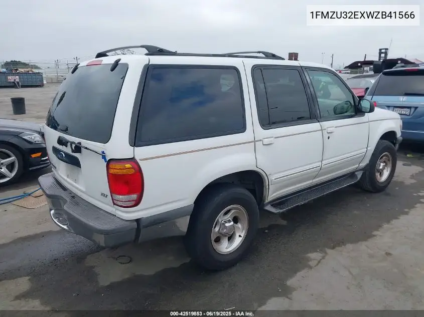 1998 Ford Explorer VIN: 1FMZU32EXWZB41566 Lot: 42519853
