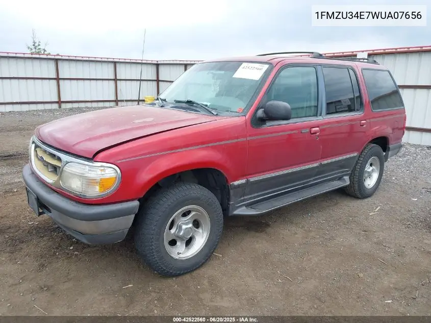 1998 Ford Explorer Eddie Bauer/Limited/Xl/Xlt VIN: 1FMZU34E7WUA07656 Lot: 42522560