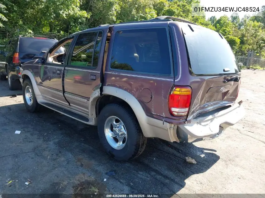 1998 Ford Explorer VIN: 01FMZU34EWJC48524 Lot: 42526569