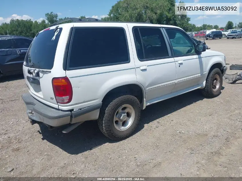 1998 Ford Explorer Eddie Bauer/Limited/Xl/Xlt VIN: 1FMZU34E8WUA53092 Lot: 42565294