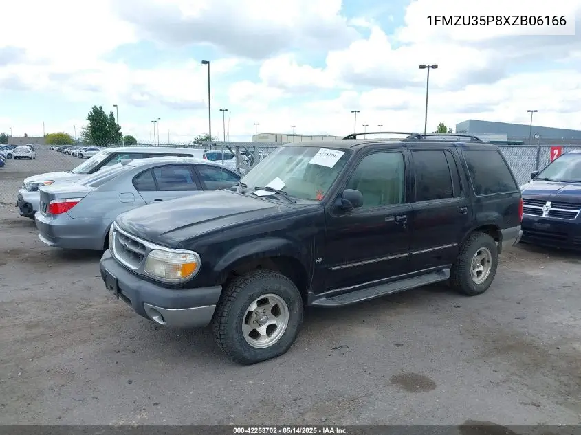 1999 Ford Explorer VIN: 1FMZU35P8XZB06166 Lot: 42253702