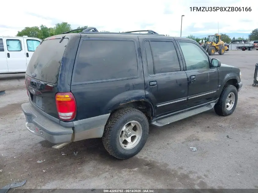 1999 Ford Explorer VIN: 1FMZU35P8XZB06166 Lot: 42253702