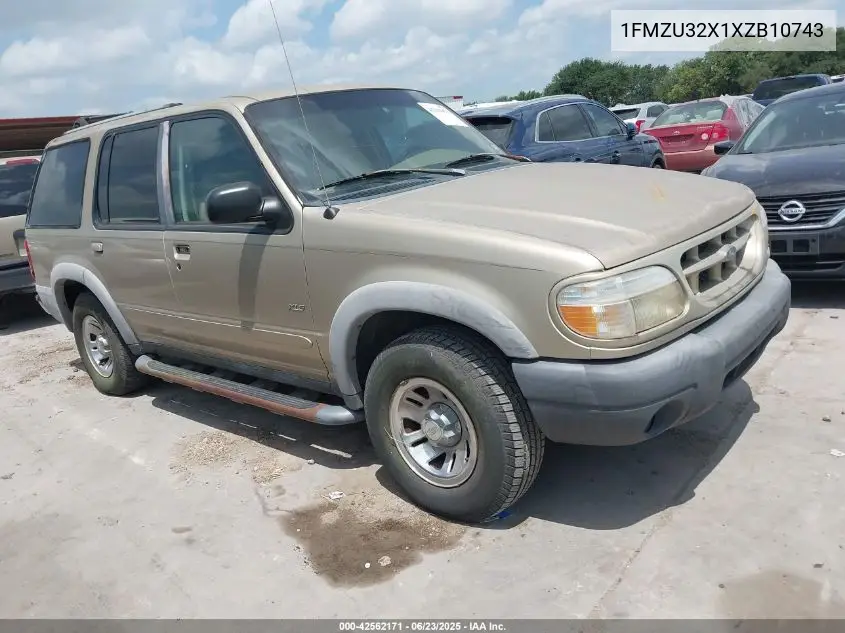 1999 Ford Explorer Xl/Xlt VIN: 1FMZU32X1XZB10743 Lot: 42562171