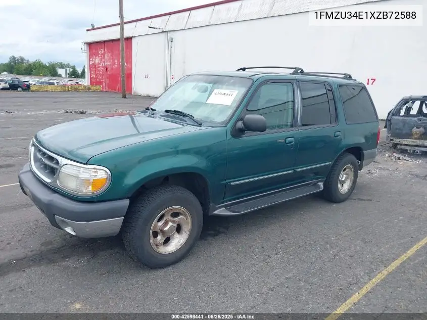 1999 Ford Explorer Eddie Bauer/Limited/Xlt VIN: 1FMZU34E1XZB72588 Lot: 42598441