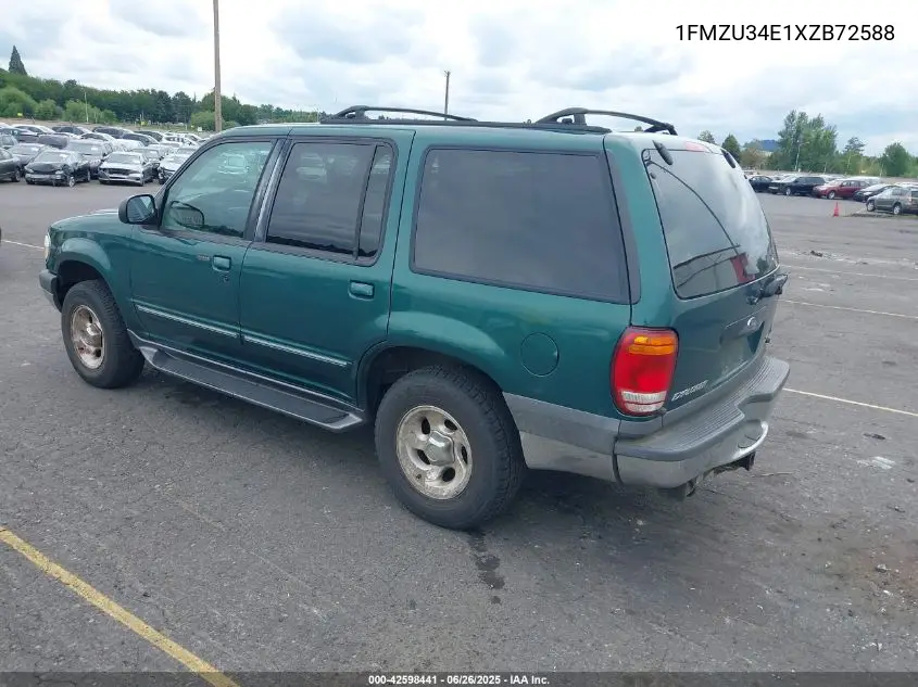 1999 Ford Explorer Eddie Bauer/Limited/Xlt VIN: 1FMZU34E1XZB72588 Lot: 42598441