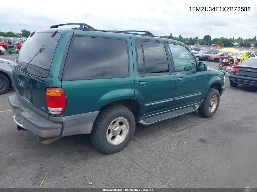 1999 Ford Explorer Eddie Bauer/Limited/Xlt VIN: 1FMZU34E1XZB72588 Lot: 42598441