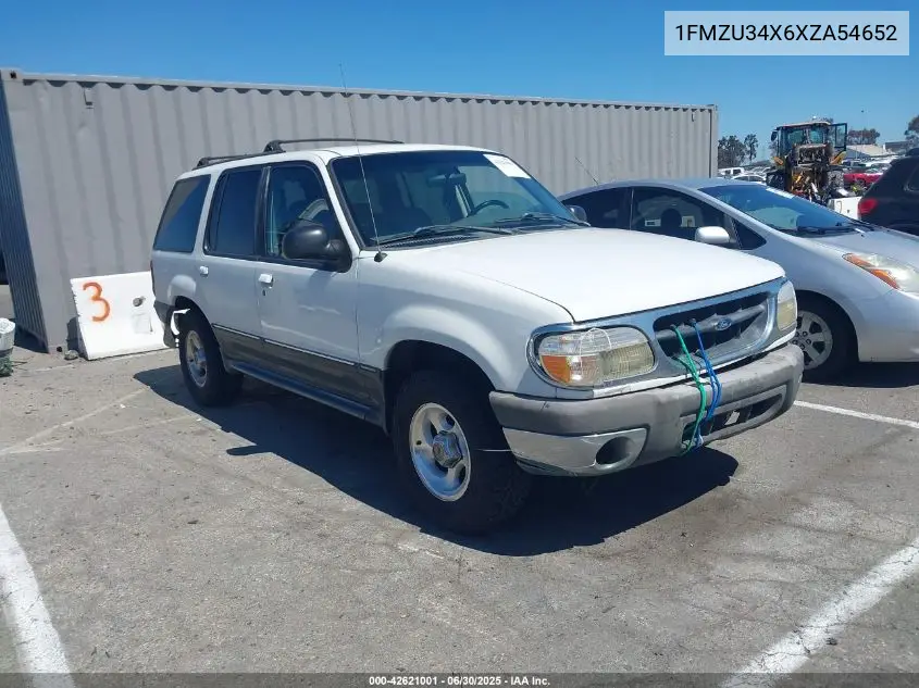 1999 Ford Explorer Xl/Xlt VIN: 1FMZU34X6XZA54652 Lot: 42621001