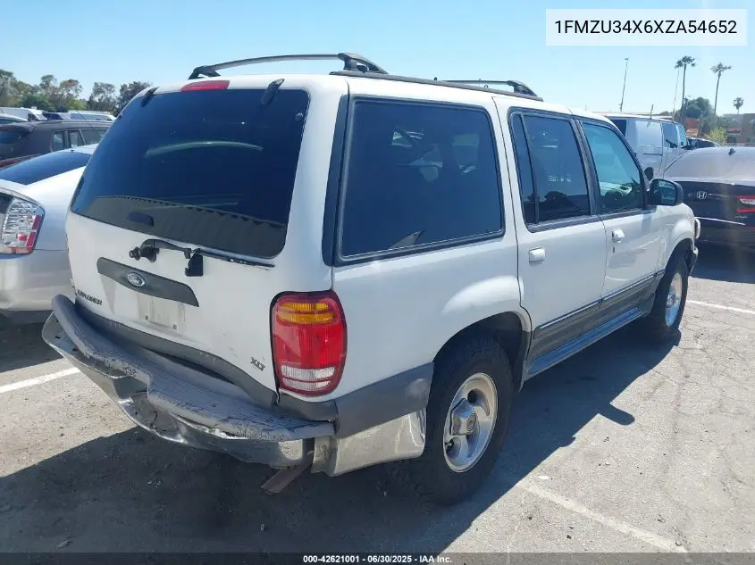 1999 Ford Explorer Xl/Xlt VIN: 1FMZU34X6XZA54652 Lot: 42621001