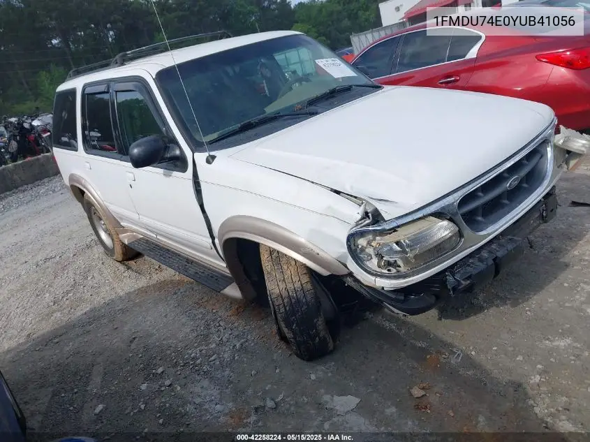 2000 Ford Explorer Eddie Bauer VIN: 1FMDU74E0YUB41056 Lot: 42258224