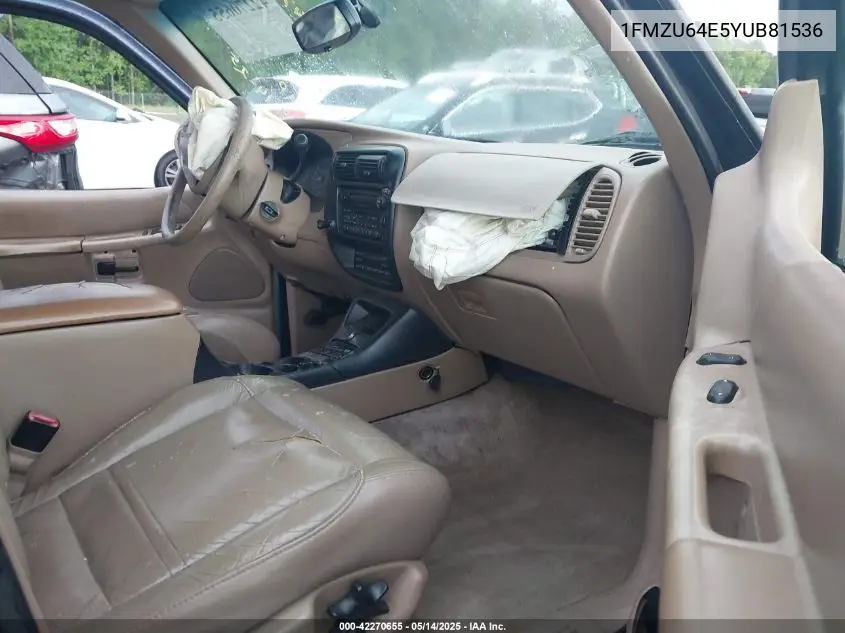 2000 Ford Explorer Eddie Bauer VIN: 1FMZU64E5YUB81536 Lot: 42270655