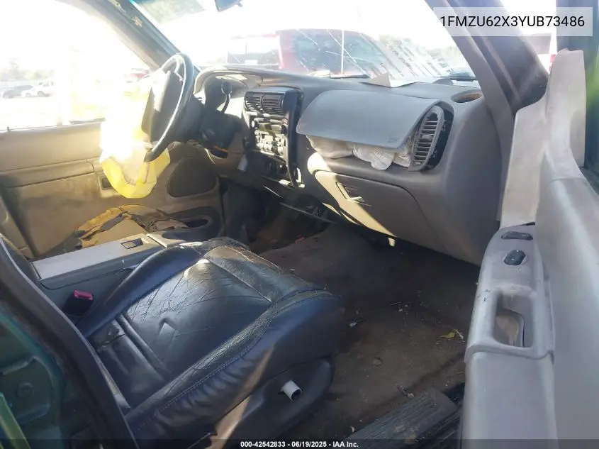2000 Ford Explorer Xls VIN: 1FMZU62X3YUB73486 Lot: 42542833