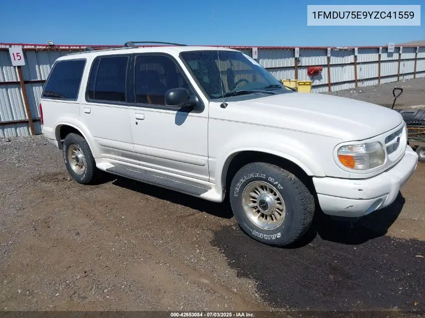 2000 Ford Explorer Limited VIN: 1FMDU75E9YZC41559 Lot: 42653084