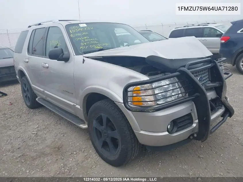 2004 Ford Explorer Limited VIN: 1FMZU75W64UA71280 Lot: 12314332