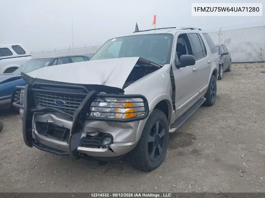 2004 Ford Explorer Limited VIN: 1FMZU75W64UA71280 Lot: 12314332