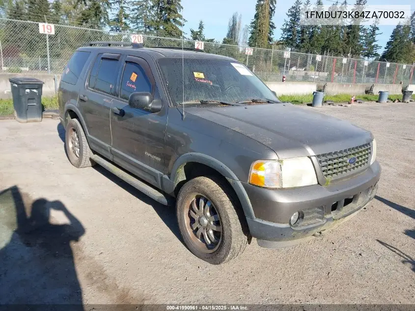 2004 Ford Explorer VIN: 1FMDU73K84ZA70032 Lot: 41990961