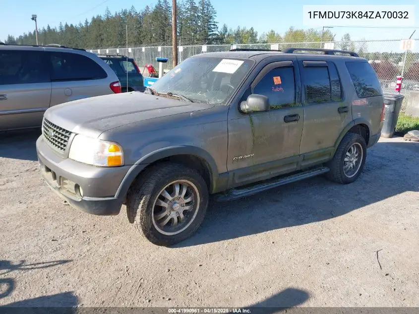 2004 Ford Explorer VIN: 1FMDU73K84ZA70032 Lot: 41990961