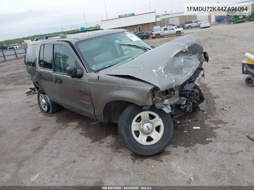 2004 Ford Explorer Xls/Xls Sport VIN: 1FMDU72K44ZA96094 Lot: 42019426
