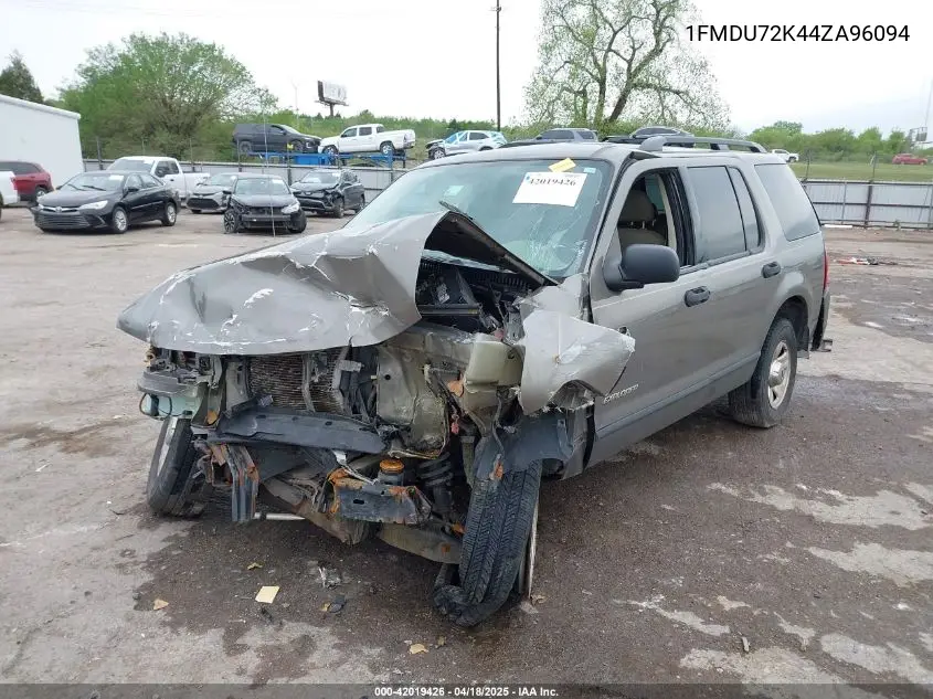 2004 Ford Explorer Xls/Xls Sport VIN: 1FMDU72K44ZA96094 Lot: 42019426