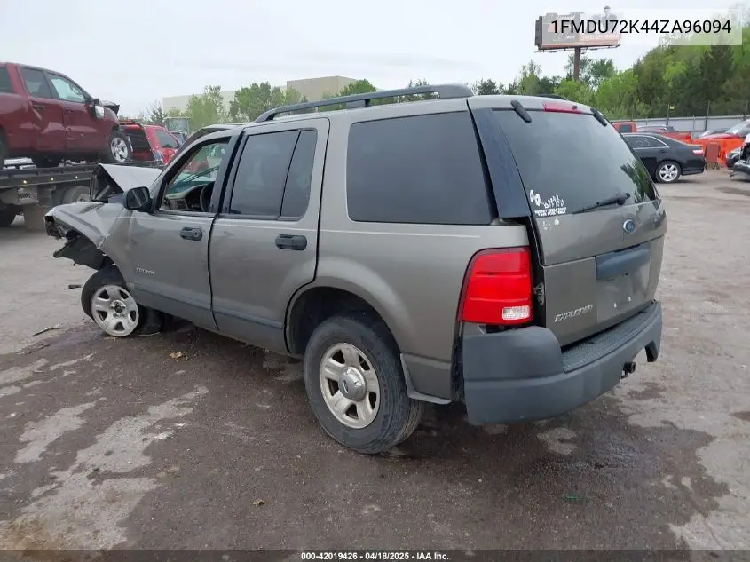 2004 Ford Explorer Xls/Xls Sport VIN: 1FMDU72K44ZA96094 Lot: 42019426
