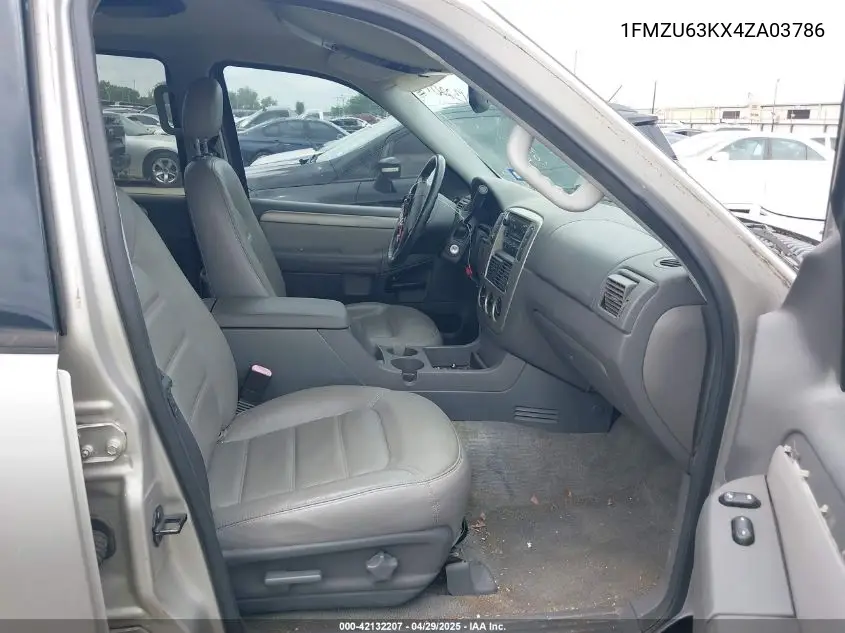 2004 Ford Explorer Xlt VIN: 1FMZU63KX4ZA03786 Lot: 42132207