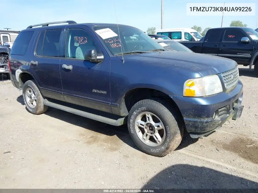 2004 Ford Explorer Nbx/Xlt VIN: 1FMZU73K84UA99226 Lot: 42141982