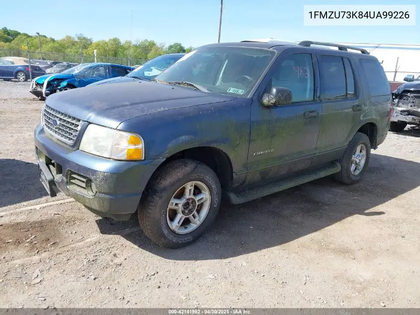 2004 Ford Explorer Nbx/Xlt VIN: 1FMZU73K84UA99226 Lot: 42141982
