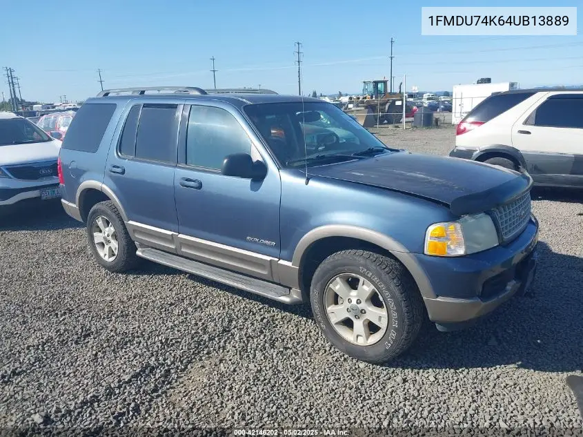 2004 Ford Explorer Eddie Bauer VIN: 1FMDU74K64UB13889 Lot: 42146202