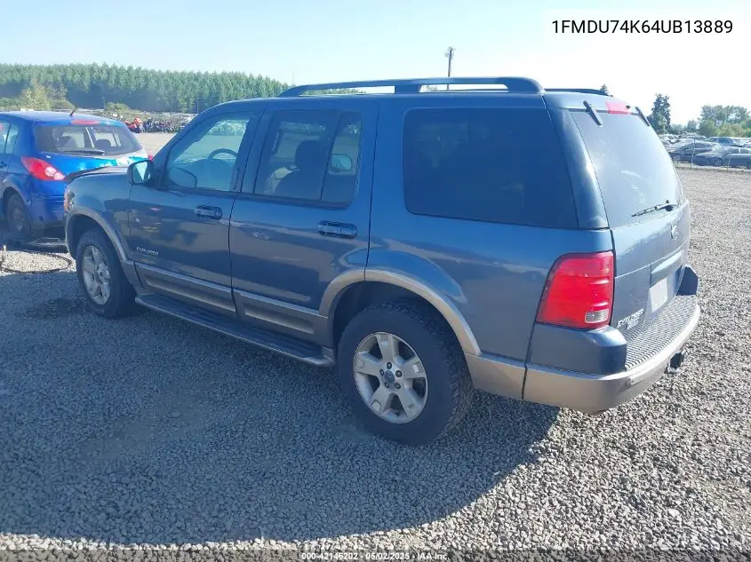 2004 Ford Explorer Eddie Bauer VIN: 1FMDU74K64UB13889 Lot: 42146202