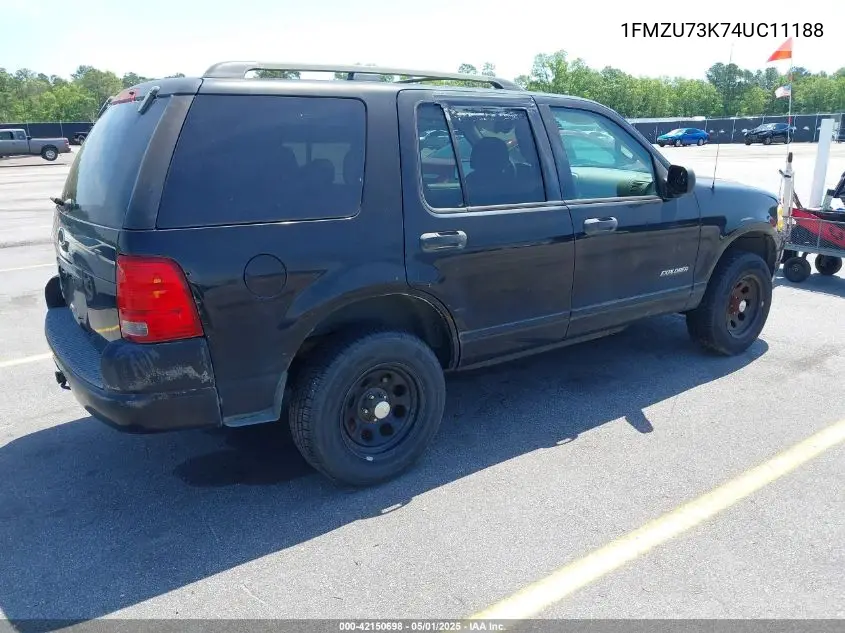 2004 Ford Explorer Nbx/Xlt VIN: 1FMZU73K74UC11188 Lot: 42150698