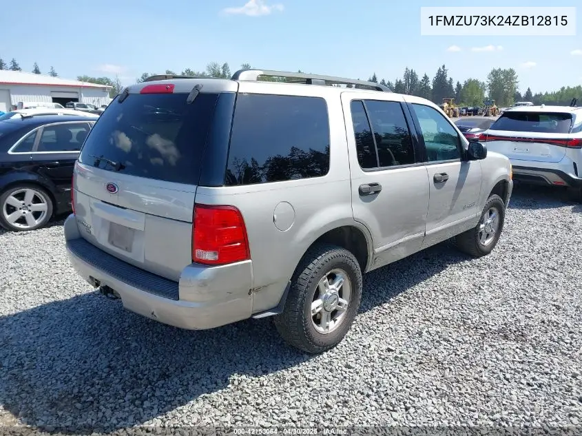 2004 Ford Explorer Nbx/Xlt VIN: 1FMZU73K24ZB12815 Lot: 42153064