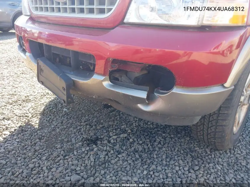 2004 Ford Explorer Eddie Bauer VIN: 1FMDU74KX4UA68312 Lot: 42161210