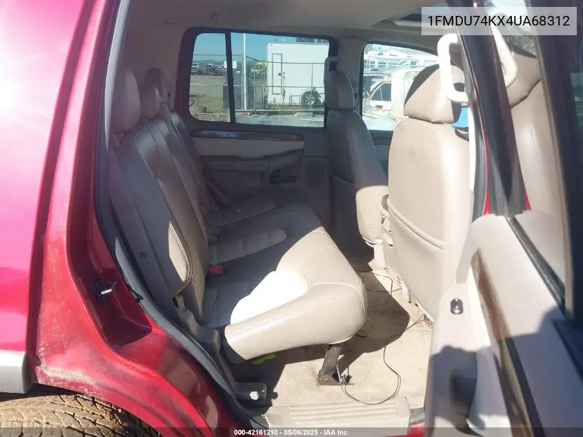 2004 Ford Explorer Eddie Bauer VIN: 1FMDU74KX4UA68312 Lot: 42161210