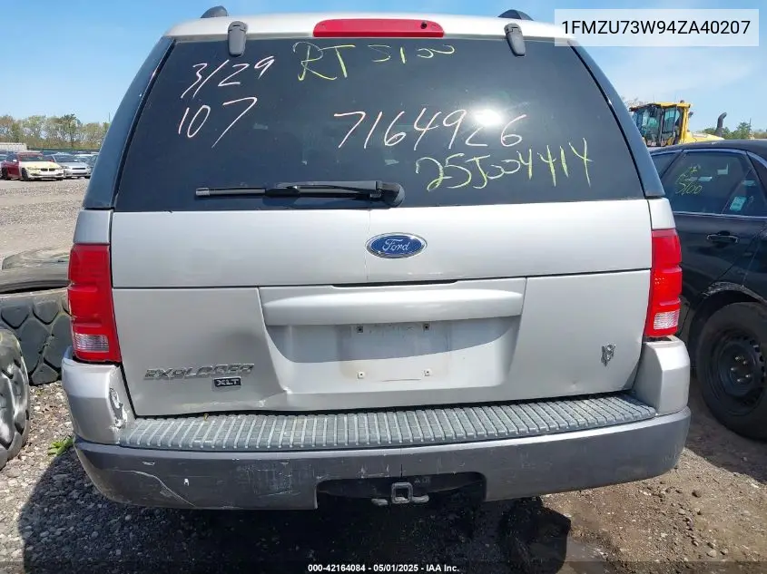 2004 Ford Explorer Nbx/Xlt VIN: 1FMZU73W94ZA40207 Lot: 42164084