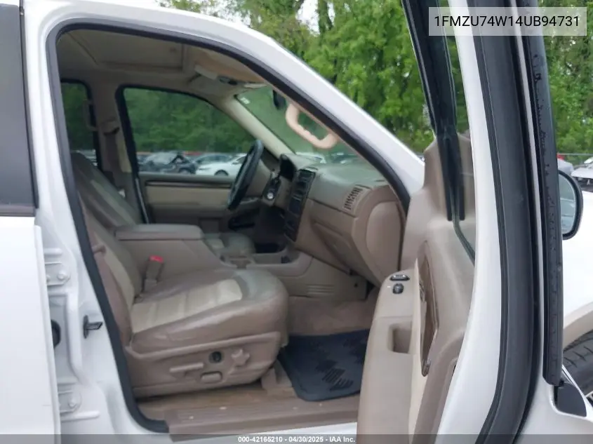 2004 Ford Explorer Eddie Bauer VIN: 1FMZU74W14UB94731 Lot: 42165210