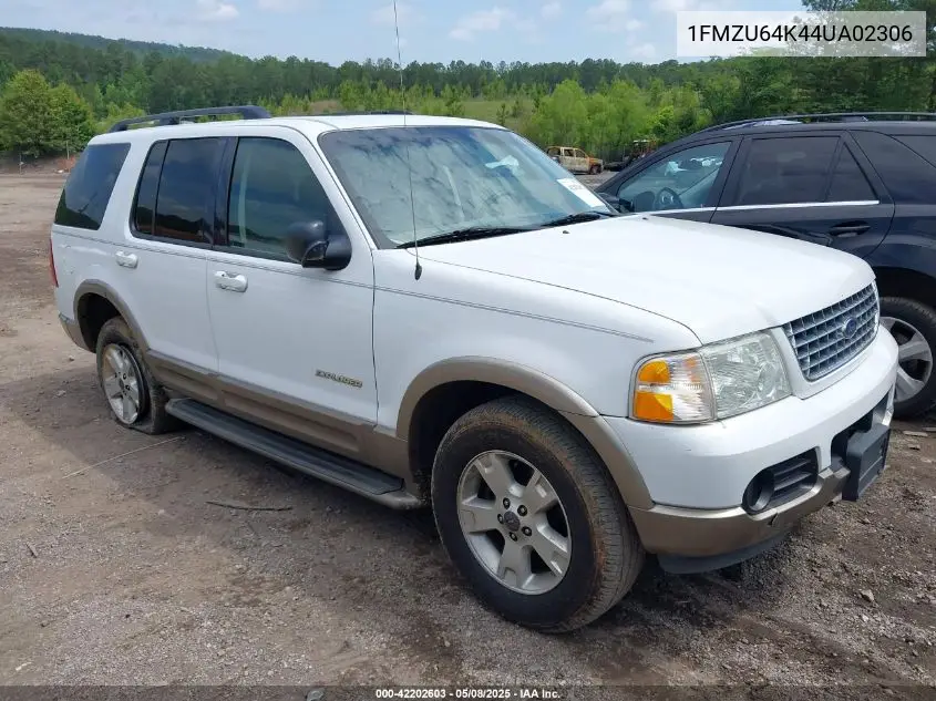 2004 Ford Explorer Eddie Bauer VIN: 1FMZU64K44UA02306 Lot: 42202603