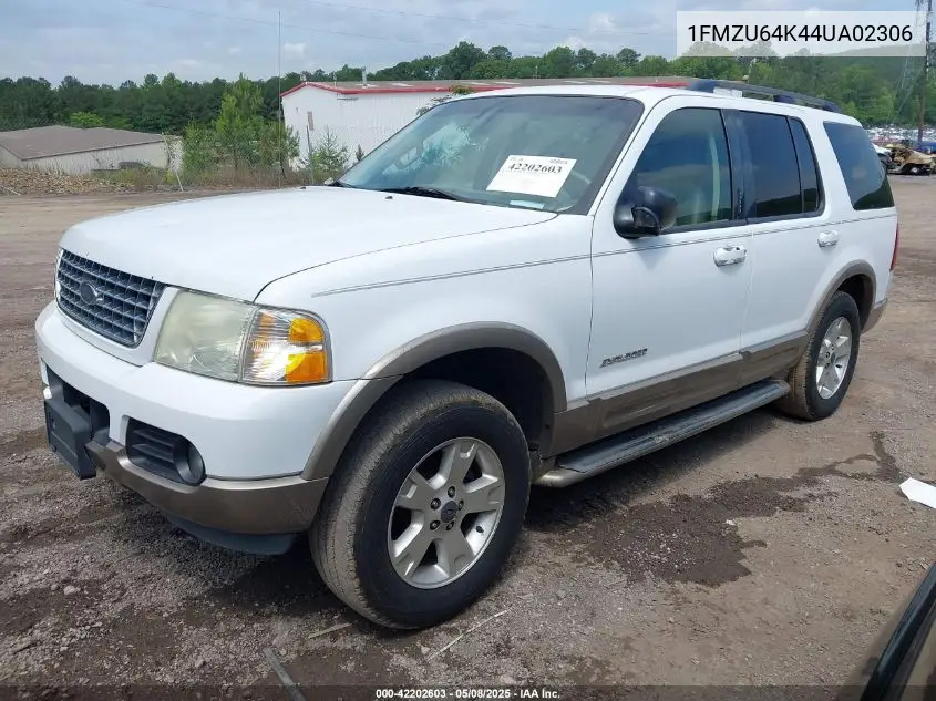 2004 Ford Explorer Eddie Bauer VIN: 1FMZU64K44UA02306 Lot: 42202603