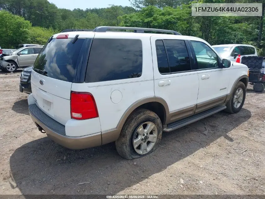 2004 Ford Explorer Eddie Bauer VIN: 1FMZU64K44UA02306 Lot: 42202603