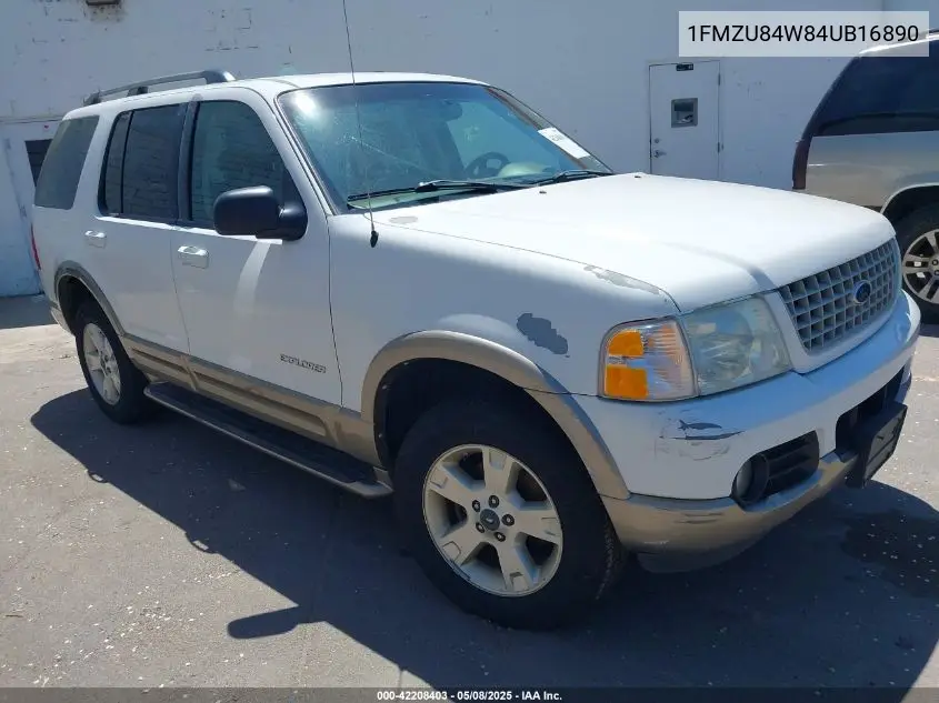 2004 Ford Explorer Eddie Bauer VIN: 1FMZU84W84UB16890 Lot: 42208403