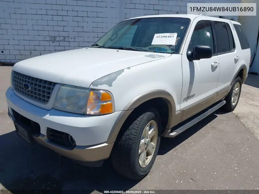 2004 Ford Explorer Eddie Bauer VIN: 1FMZU84W84UB16890 Lot: 42208403