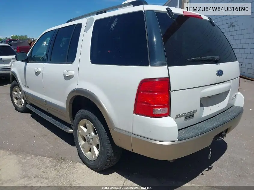 2004 Ford Explorer Eddie Bauer VIN: 1FMZU84W84UB16890 Lot: 42208403