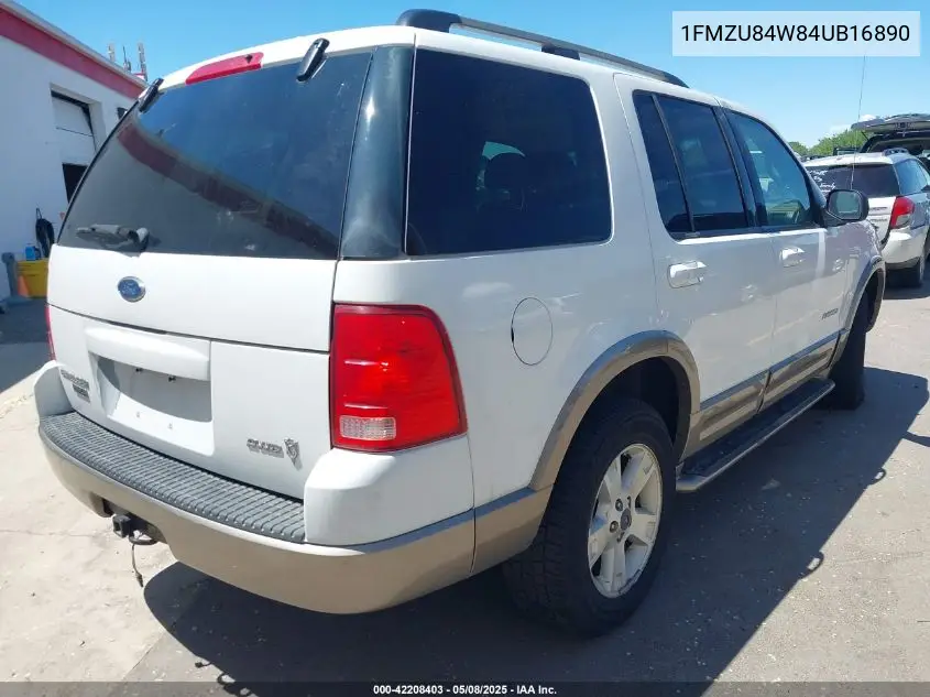 2004 Ford Explorer Eddie Bauer VIN: 1FMZU84W84UB16890 Lot: 42208403