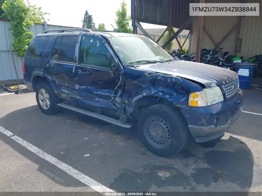 2004 Ford Explorer Nbx/Xlt VIN: 1FMZU73W34ZB38844 Lot: 42216933