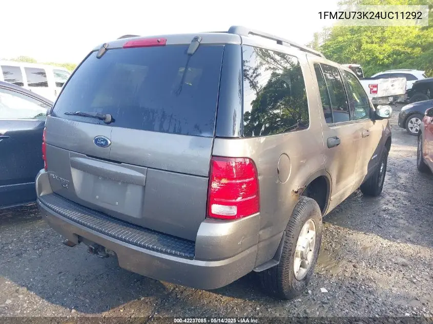 2004 Ford Explorer Nbx/Xlt VIN: 1FMZU73K24UC11292 Lot: 42237085
