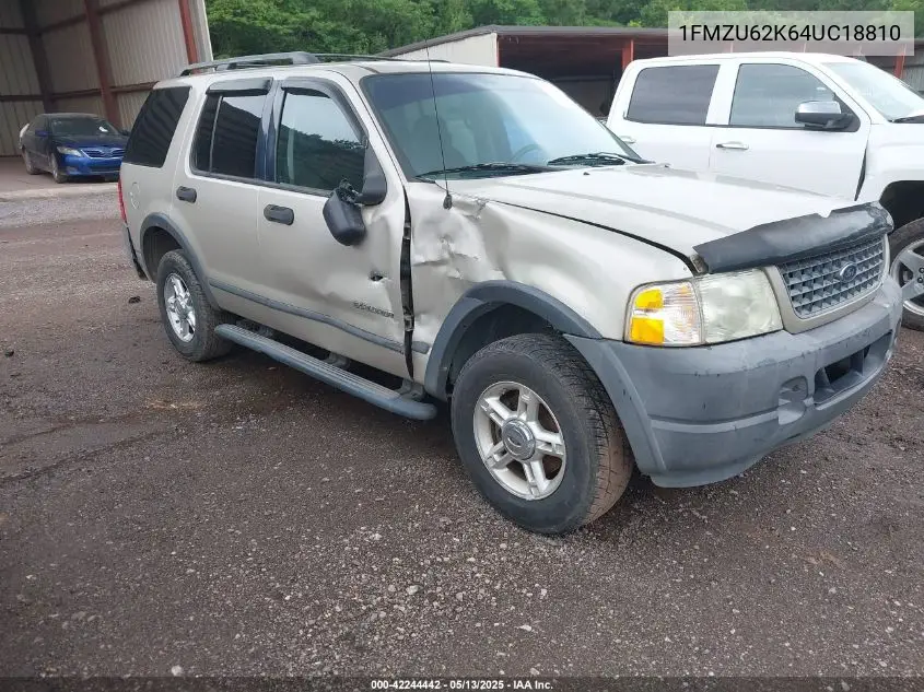 2004 Ford Explorer Xls VIN: 1FMZU62K64UC18810 Lot: 42244442