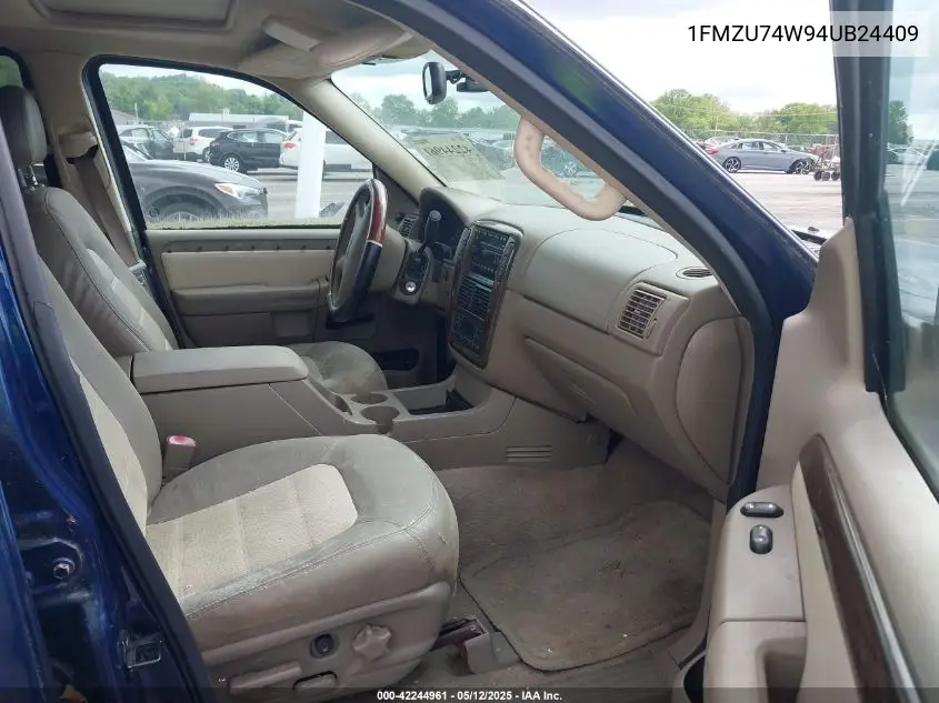 2004 Ford Explorer Eddie Bauer VIN: 1FMZU74W94UB24409 Lot: 42244961